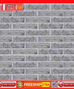 Gạch ốp 20x60 Prime 18107 đá ghép trang trí màu xám