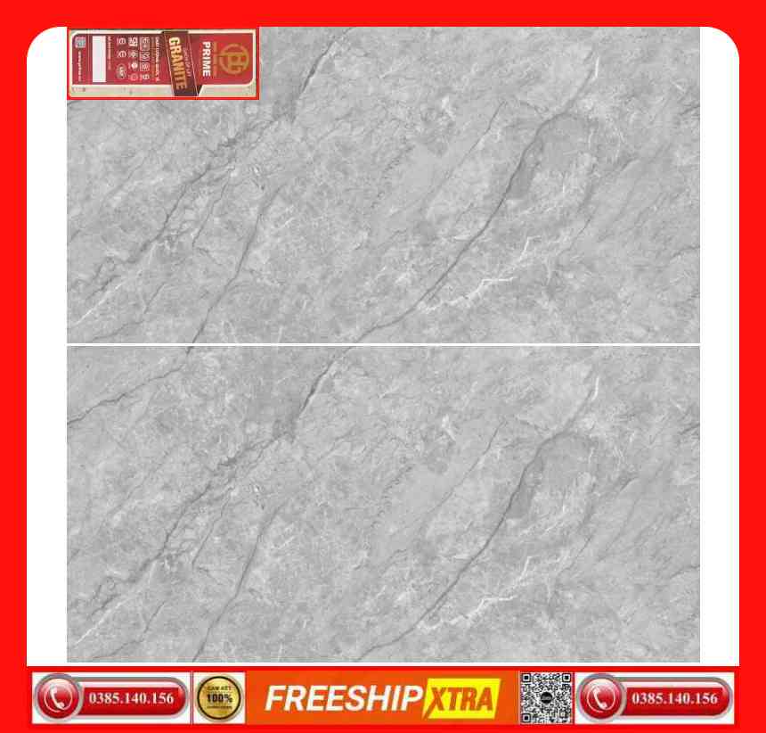 Gạch 60x120 Prime 20822 vân đá màu xám