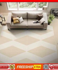 Gạch 60x60 Eurotile Bình Yên BIY-H02 Granite màu vàng kem