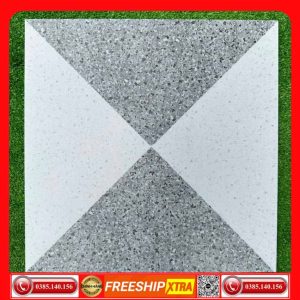 Gạch lát 40x40 Prime 08015 Terrazzo màu xám mờ - matt