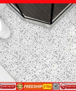 Gạch 30x30 Terrazzo 3002 màu trắng mè đen mờ-matt