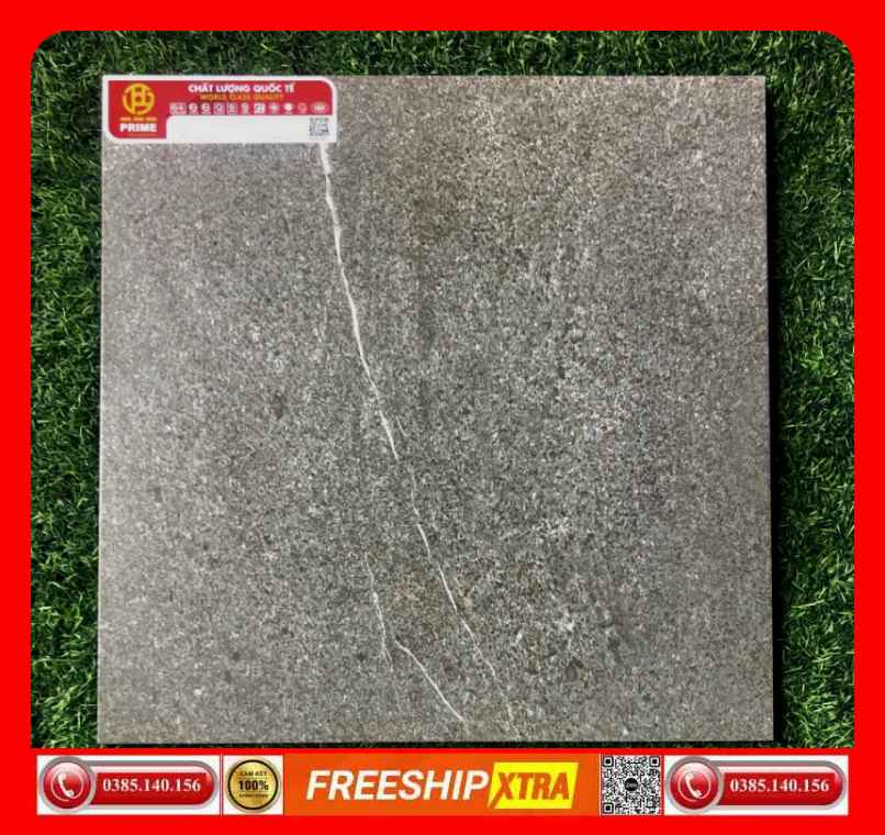 Gạch lát 40x40 Prime 08006 màu xám đá mờ - matt