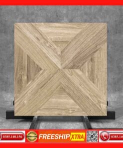 Gạch 60x60 India Teak Brun Bone gỗ vàng 3D