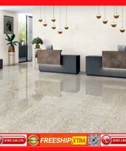 Gạch 60x120 Terrazzo 3030 màu xám mờ mịn