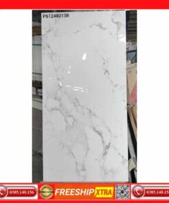 Gạch 60x120 Ý Mỹ Maximus P61248013R trắng vân xám