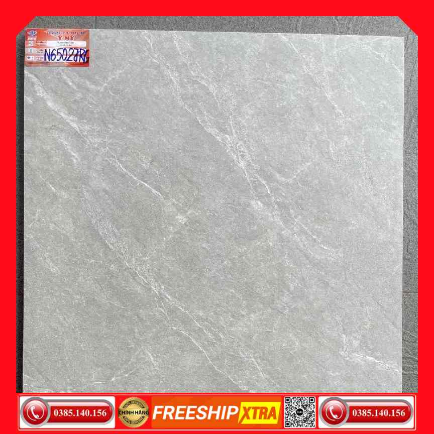 Gạch 60x60 Ý Mỹ N65027RG Pierre-Cardin xám mờ mịn