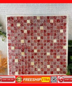Gạch Mosaic thuỷ tinh MSTT019 trang trí bếp