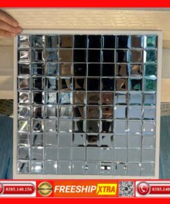 Gạch Mosaic thuỷ tinh MSTT022 kim cương trắng