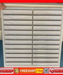 Gạch Mosaic que đũa MG221451 trắng chấm mè