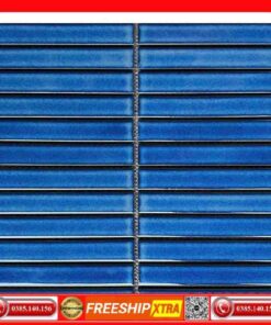 Gạch Mosaic que đũa MGTT0461 xanh biển chấm mè