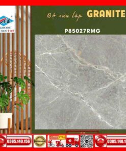 Gạch 80x80 Ý Mỹ Pierre-Cardin P85027RMG Granite Xám