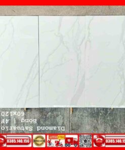 Gạch 60x120 India 3007 Diamond-Satuario MTH trắng xám