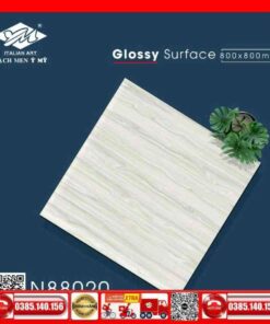 Gạch 80x80 Ý Mỹ Maximus N88020 màu xám