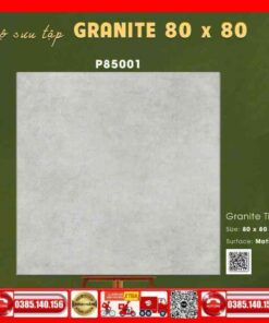 Gạch 80x80 Ý Mỹ columbuscera P85001 xám mờ matt