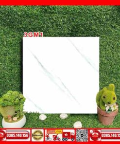 Gạch 30x30 lát sàn Toilet 3GM1 trắng vân xám nhám