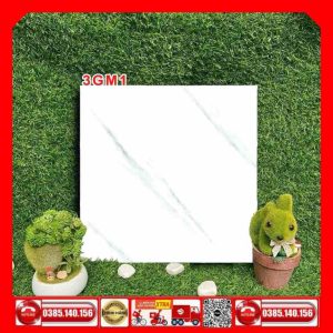 Gạch 30x30 lát sàn Toilet 3GM1 trắng vân xám nhám