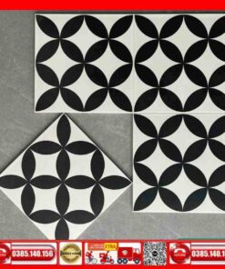 Gạch Bông 30x30 Cổ F30013 Trắng Đen