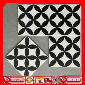 Gạch Bông 30x30 Cổ F30013 Trắng Đen