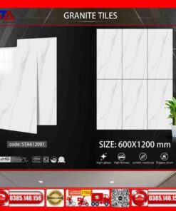 Gạch 60x120 Thắng Cường-STA612001 trắng vân xám