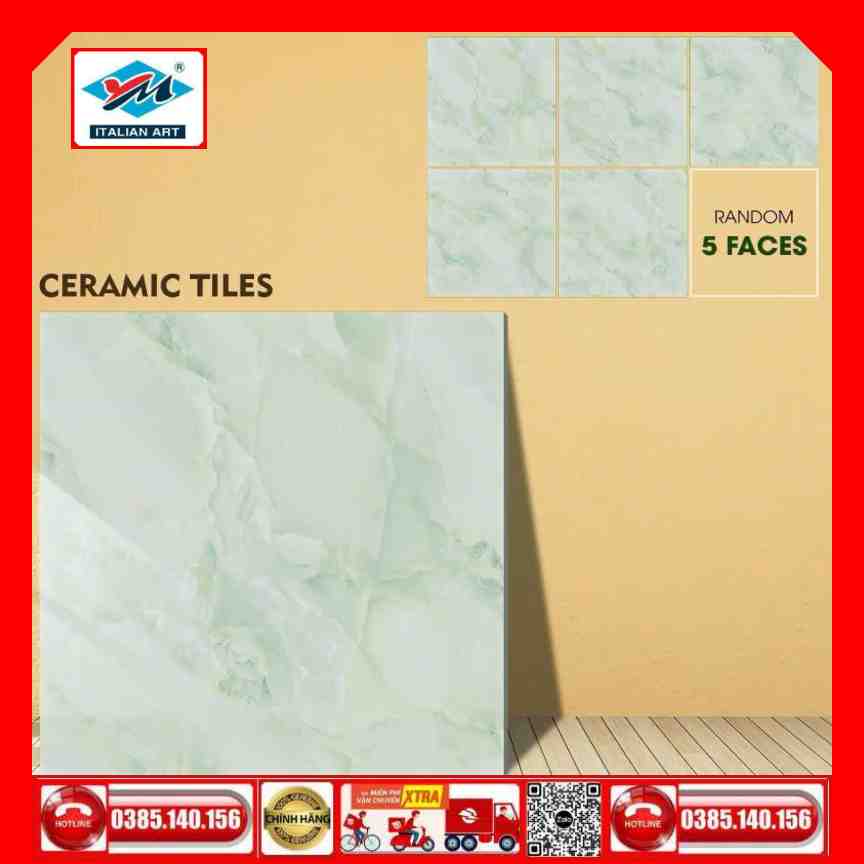 Gạch 60x60 Ý Mỹ ES644R xanh ngọc