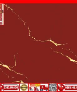 Gach 60x60 PRIME 03.600600.29630 đỏ tia chớp vàng
