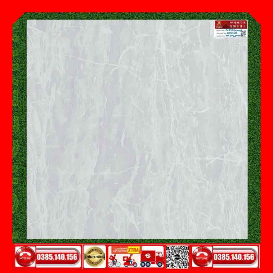 Gạch 60x60 Prime 32E05 vân đá xám nhạt