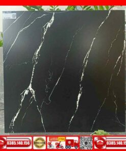 Gạch 80x80 Apodio A88NM1902 đen mờ tia chớp xám