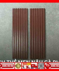 Gạch Thẻ Trang Trí 6x24 nâu chấm bi