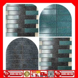 Gạch Thẻ Trang Trí 6x24 trắng chấm bi