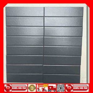 Gạch Thẻ Trang Trí 6x24 xám chấm bi