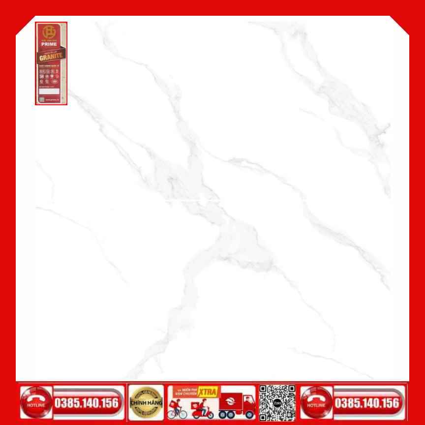 Gạch 80x160 Prime 03.800160.80003 trắng vân xám Calacatta