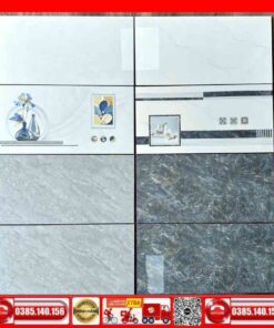 Gạch 30x60 Porcelain siêu bóng màu xám