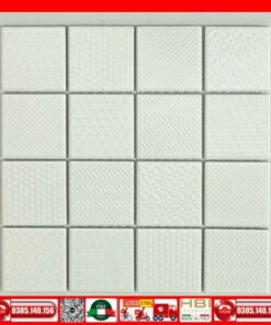 Gạch Mosaic Vỉ 30x30 Gốm MG686 Trắng Vinceramic