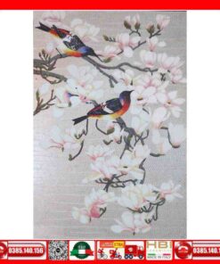 Tranh Mosaic Gốm Chim hoạ mi VINHHD22