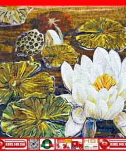 Tranh Mosaic Gốm bông hoa VINHHD36