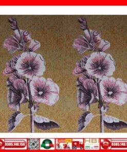 Tranh Mosaic Gốm bông hoa tím VINHHD33