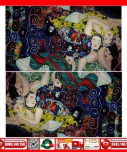 Tranh Mosaic Gốm Cổ điển trừu tượng VINT03