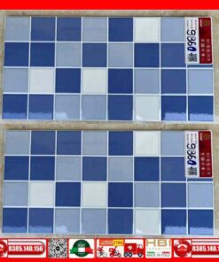 Gạch ốp 20x40 Prime 09860 xanh hồ bơi