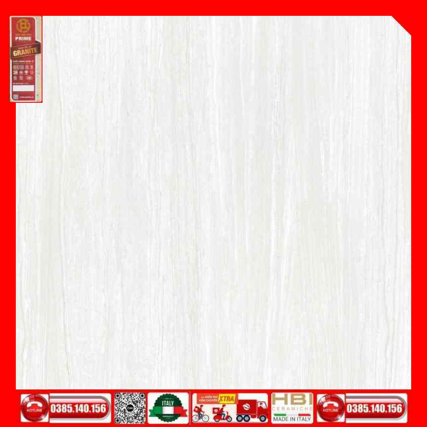 Gach 60x60 Prime 29E01 vân Travertina xám