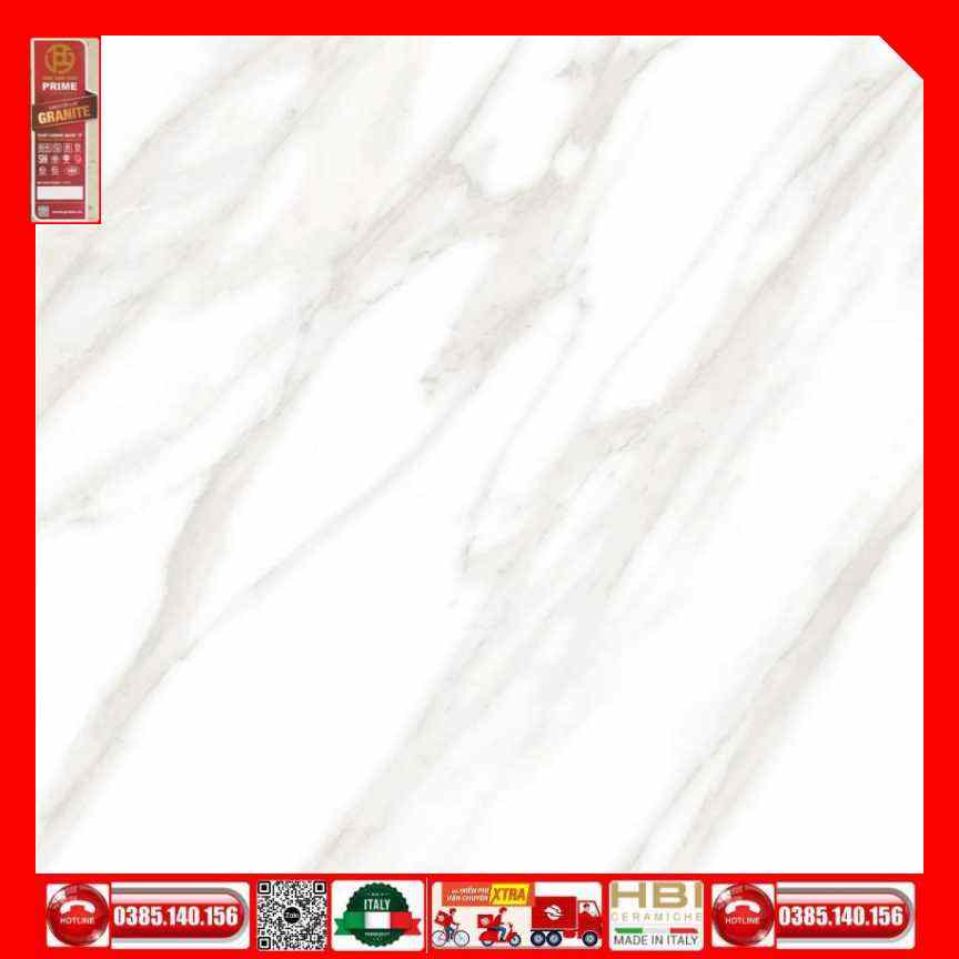 Gach 60x60 Prime 29E45 Trắng vân xám