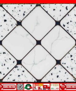 Gạch 30x30 Trang Trí khắc kim bạc 30304