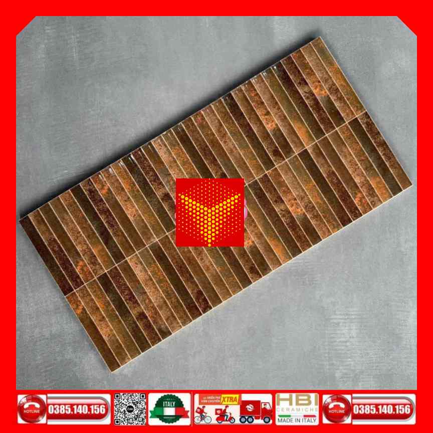 Gạch 30x60 trang trí 39355 que đũa nâu