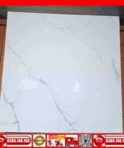 Gạch 80x80 Á Mỹ 1809A trắng xám Calacatta