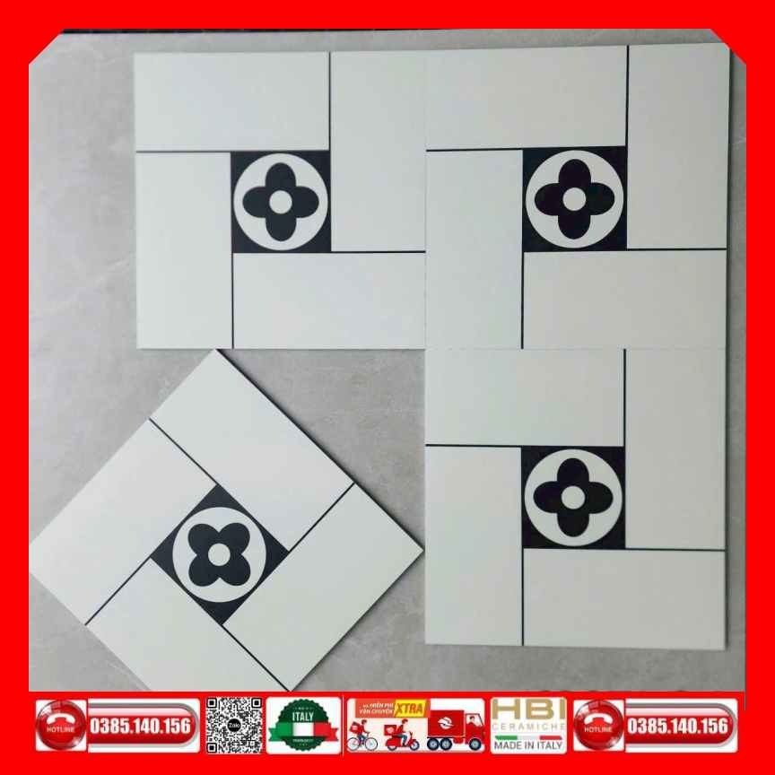 Gạch bông 40x40 Cổ Điển FG4205J - Vinceramic