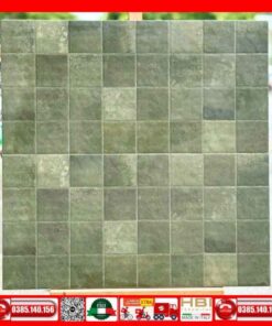 Gạch 40x80 ốp điểm trang trí M822 xanh rêu- Vinceramic