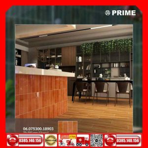 Gạch Mosacic 75x300 Prime 18903-18E03 nâu bóng