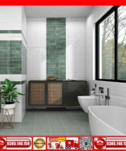 Gạch Mosacic 75x300 Prime 18905-18E05 xanh rêu bóng