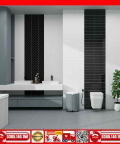 Gạch Mosacic 75x300 Prime 18E01 thanh trắng bóng