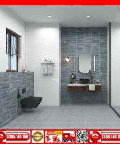 Gạch Mosacic 75x300 Prime 18E08 thanh xám bóng
