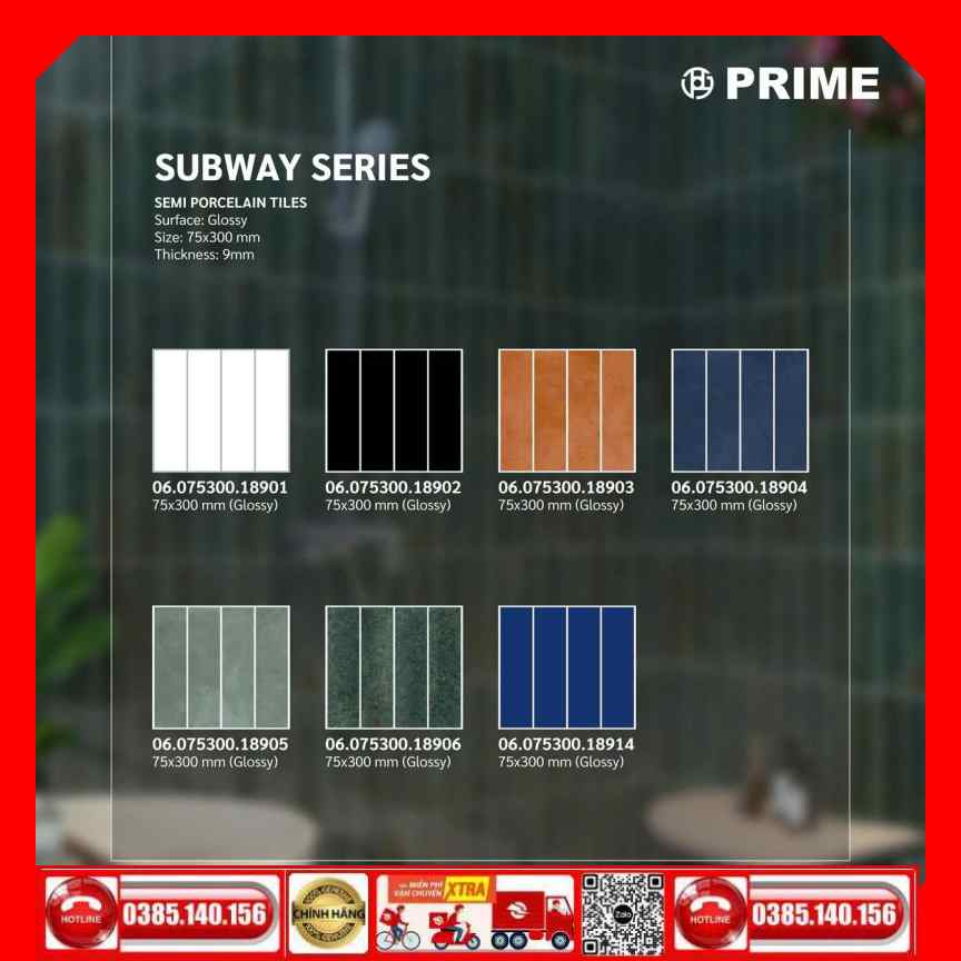 Gạch Mosacic 75x300 Prime